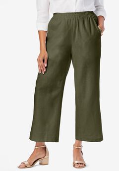 Plus Size Yoga Cropped Pants