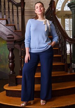 Tie-Neck Sweater