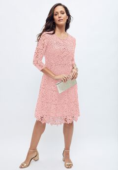 Lace Fit & Flare Dress