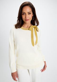 Tie-Neck Sweater