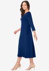 Twisted Keyhole A-line Dress, , alternate image number null
