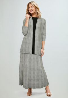 Stretch Knit Open Front Knit Topper