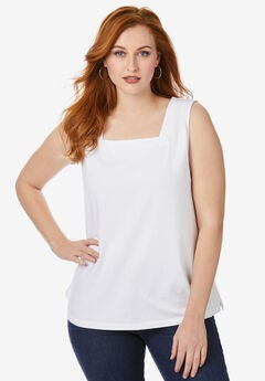 Plus Size Cotton Tank Tops