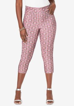 Plus Size Stretch Denim Capris