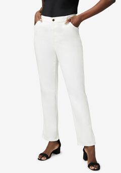 True Fit Stretch Denim Straight Leg Jean
