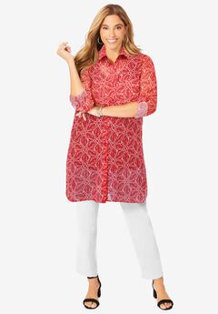 Sheer Georgette Mega Tunic