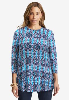 Stretch Knit Swing Tunic
