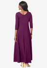 Double-V Maxi Dress, , on-hover image number null