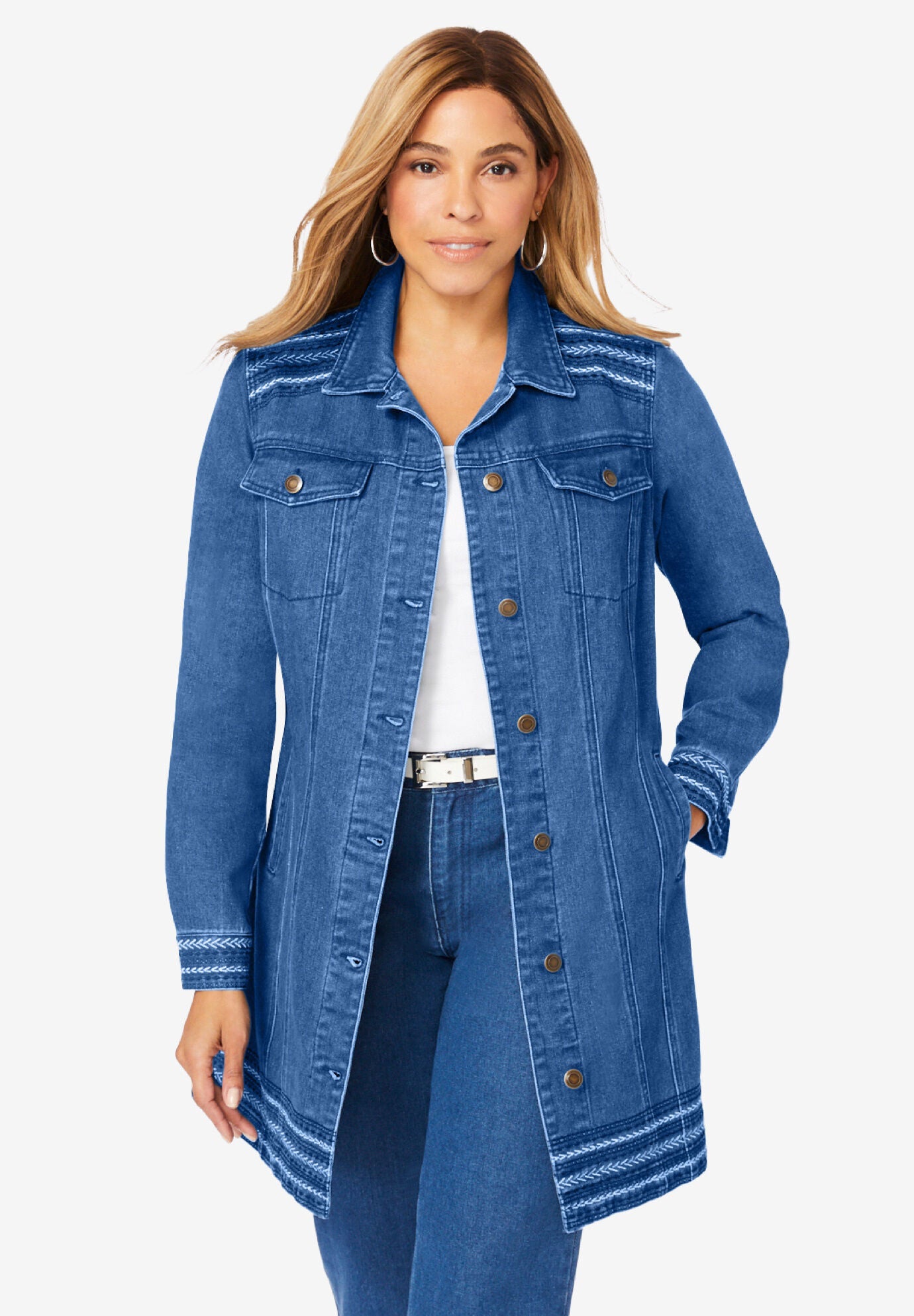 Roamans discount denim jacket