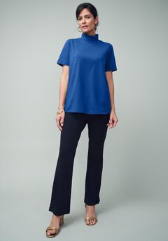 Short Sleeve Mock Neck