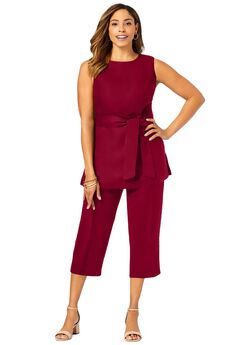 2-Piece Linen Capri Set
