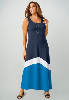 Stretch Knit Tank Maxi Dress