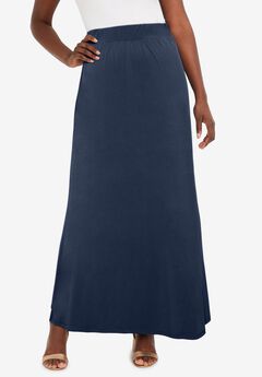 Stretch Knit Maxi Skirt