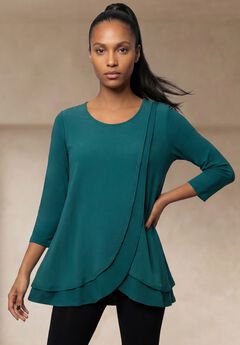 Double-Layer High-Low Tunic
