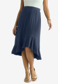 Midi Ruffle Skirt