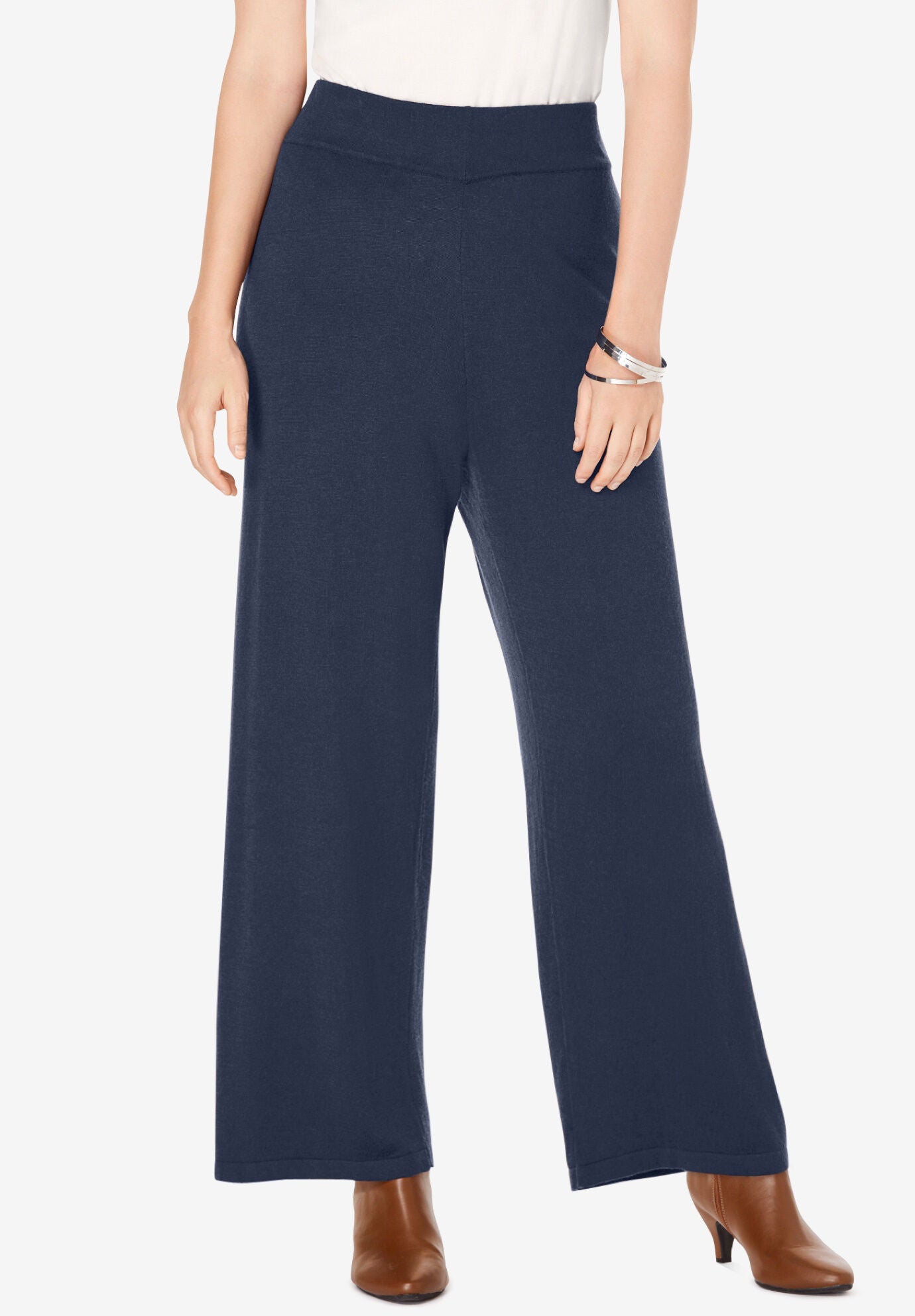 Roamans wide leg pants on sale