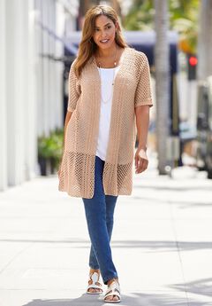 Crochet Long Cardigan