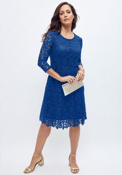 Lace Fit & Flare Dress
