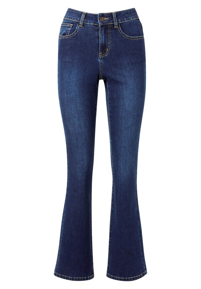 Stretch Denim Bootcut Jean, MEDIUM BLUE, alternate image number null