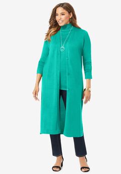 Plus Size Long Cardigans