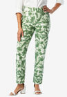 Comfort Waistband Straight Leg Jean, OLIVE DRAB CLOUD DYE, hi-res image number null