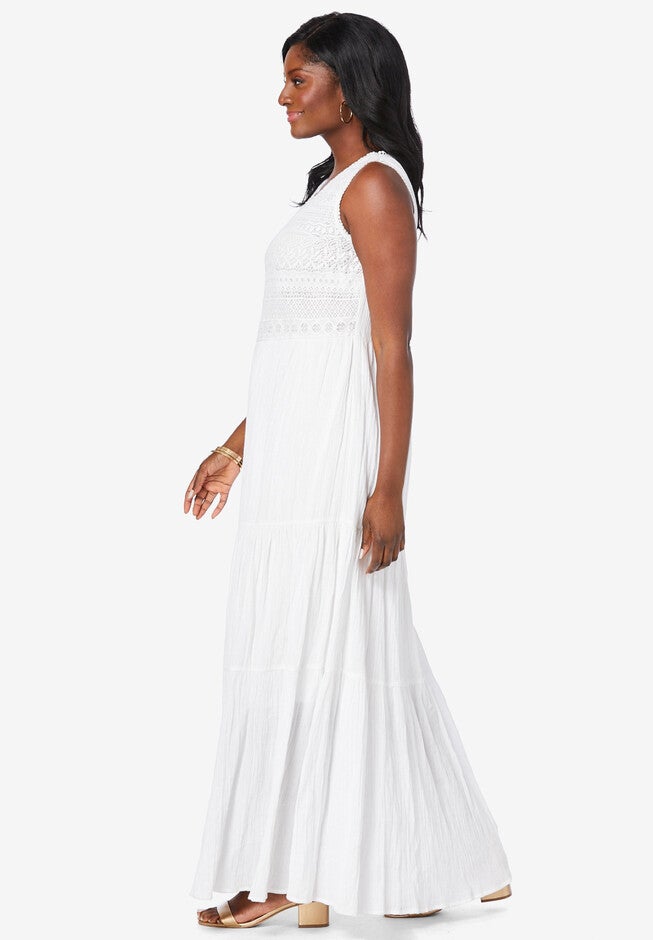 Tiered Maxi Dress, , alternate image number null