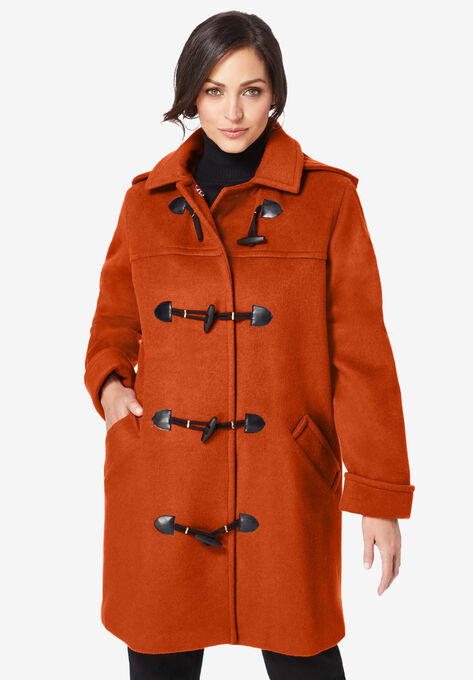 Hooded Toggle Coat, COPPER RED, hi-res image number null