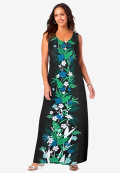 Stretch Knit Tank Maxi Dress
