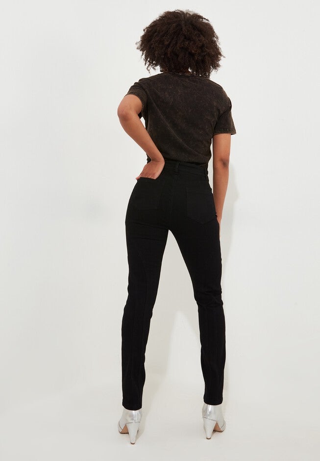 Stretch Denim Rocker Skinny Jean, BLACK, alternate image number null
