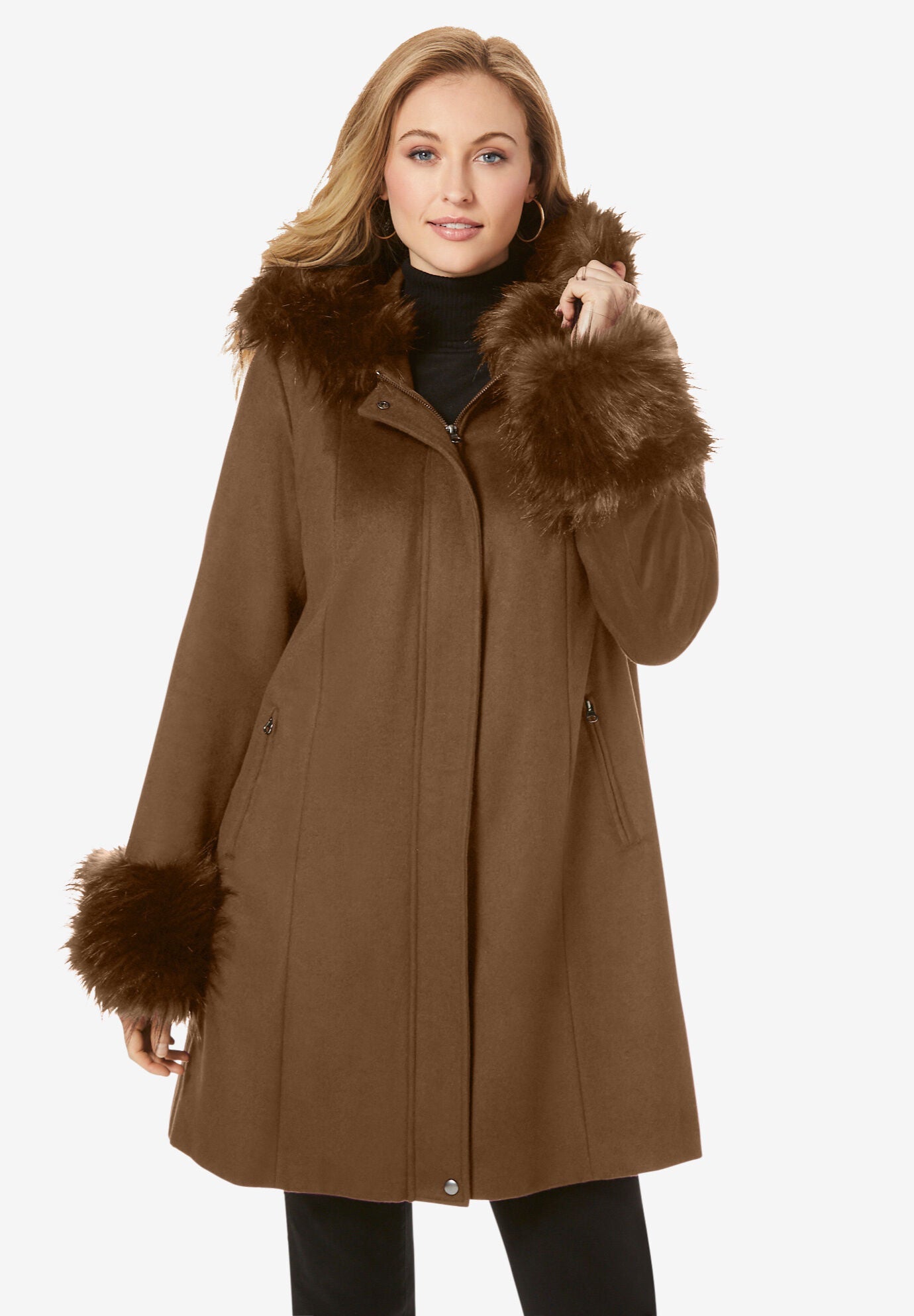 womens plus size teddy bear coat
