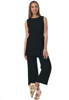 2-Piece Linen Capri Set