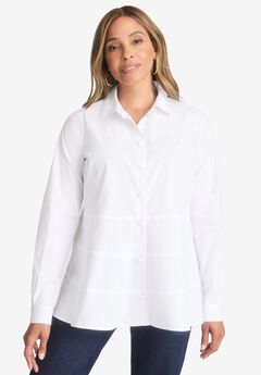 TIERED POPLIN TUNIC