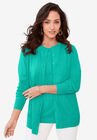 Fine Gauge Cardigan, AQUA SEA, hi-res image number null