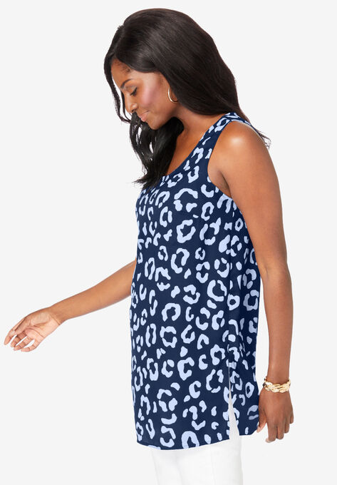 Georgette Tunic Tank, , alternate image number null