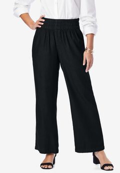 Chambray Wide Leg Pant