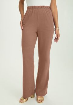 Plus Size Solid Color Palazzo Pants