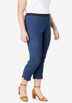 Stretch Denim Crop Jeggings