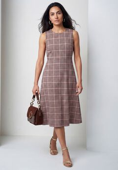 Bi-Stretch Fit and Flare Dress