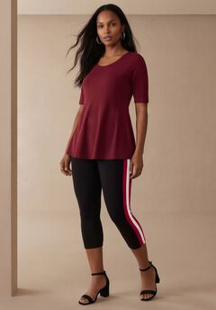 Everyday Stretch Cotton Capri Legging