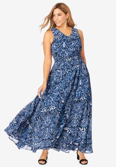 Georgette Flyaway Maxi Dress