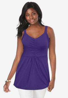 Plus Size Solid Tank Tops