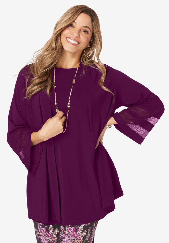 Illusion Topper, DARK BERRY, hi-res image number null