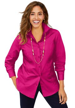 Wrinkle-Free Stretch Poplin Shirt