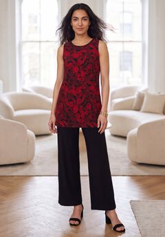 Stretch Knit Tunic Tank