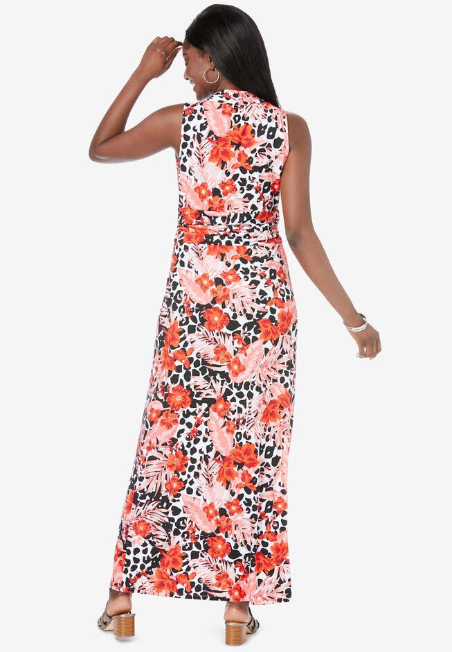 V-Neck Maxi Dress, , on-hover image number null