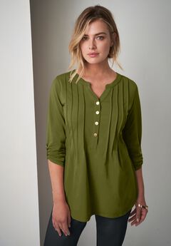 Stretch Pleated Tunic