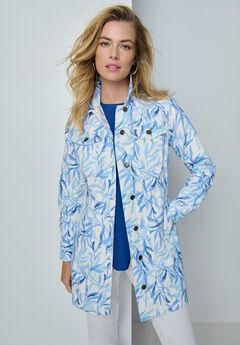 Denim Blazer Plus Size