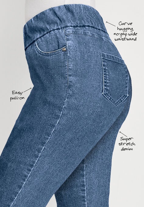 Comfort Waistband Straight Leg Jean, , alternate image number null