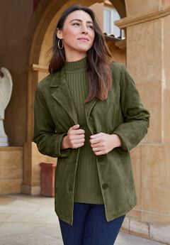 Womens Plus Size Suede Jackets