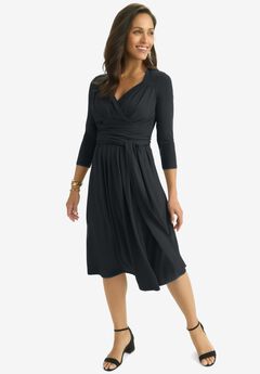 Sweetheart Wrap Midi Dress